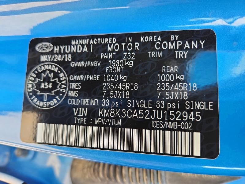 2018 HYUNDAI KONA LIMITED 13