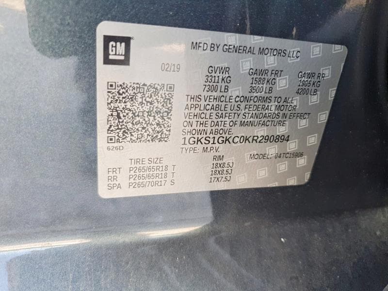 2019 GMC YUKON XL C1500 SLT 13