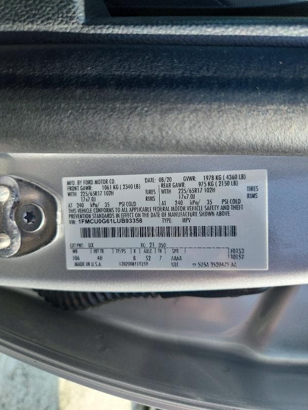 2020 FORD ESCAPE SE 13