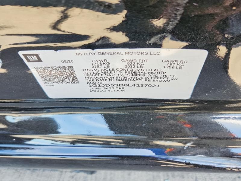 2020 CHEVROLET SONIC LT 12