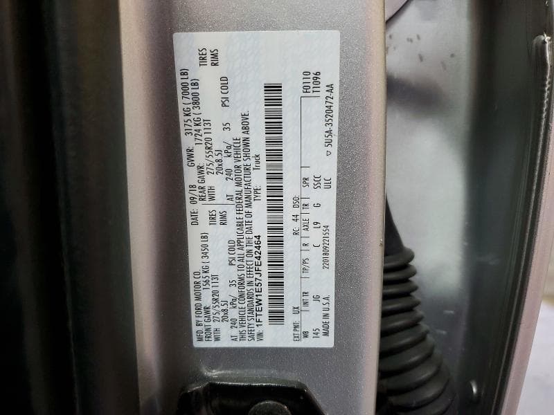 2018 FORD F150 SUPERCREW 12