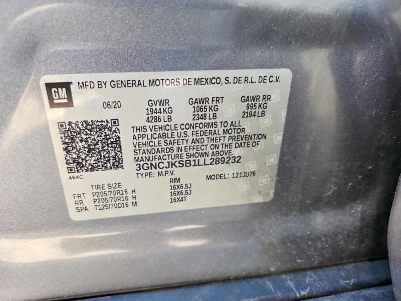 2020 CHEVROLET TRAX LS 12