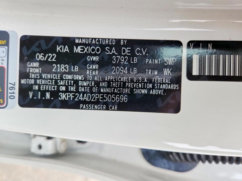 2023 KIA FORTE LXS 13
