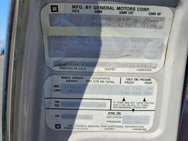 1984 CADILLAC SEVILLE 12