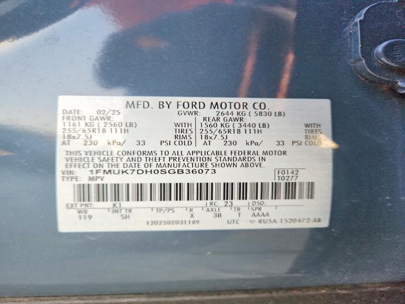 2025 FORD EXPLORER ACTIVE 13