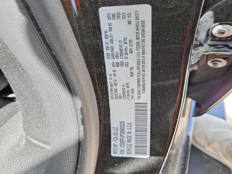 2025 RAM 1500 RHO 13