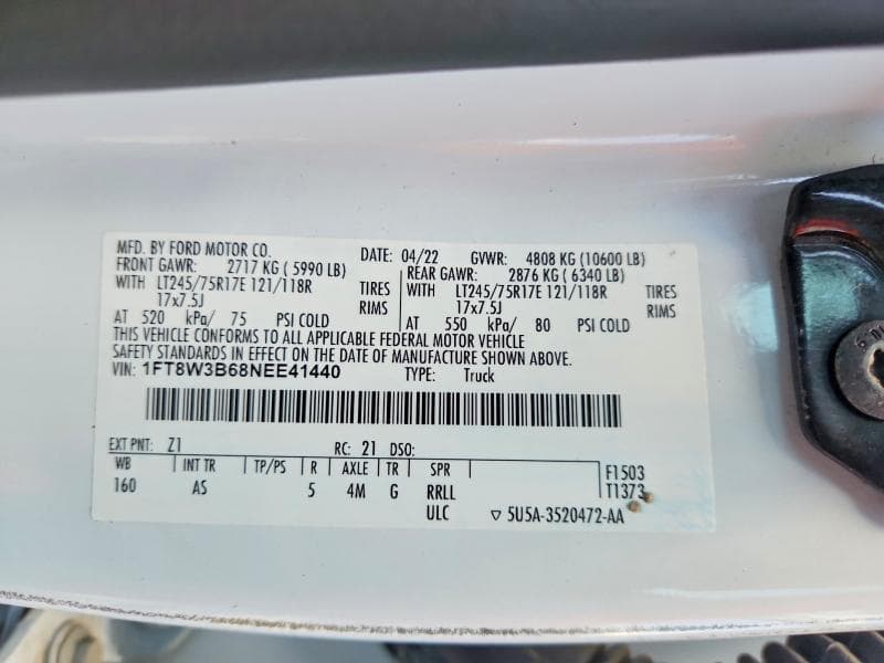2022 FORD F350 SUPER DUTY 12