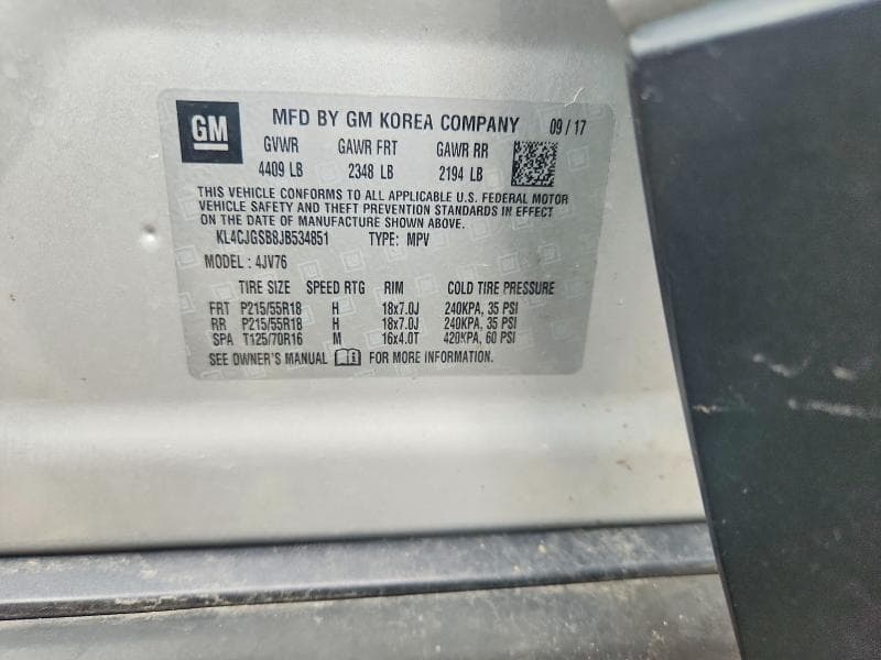 2018 BUICK ENCORE ESSENCE 12