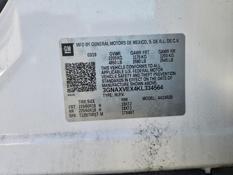 2019 CHEVROLET EQUINOX LT 14