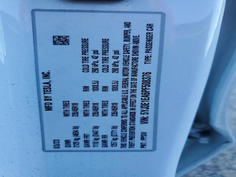 2023 TESLA MODEL 3 13