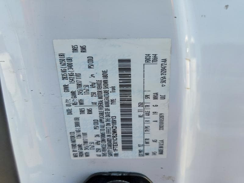 2021 FORD F150 SUPER CAB 12