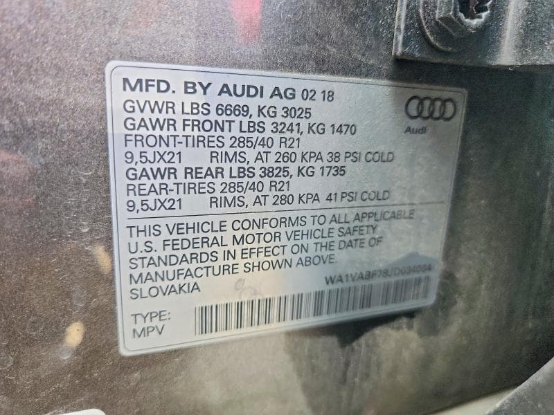 2018 AUDI Q7 PRESTIGE 13