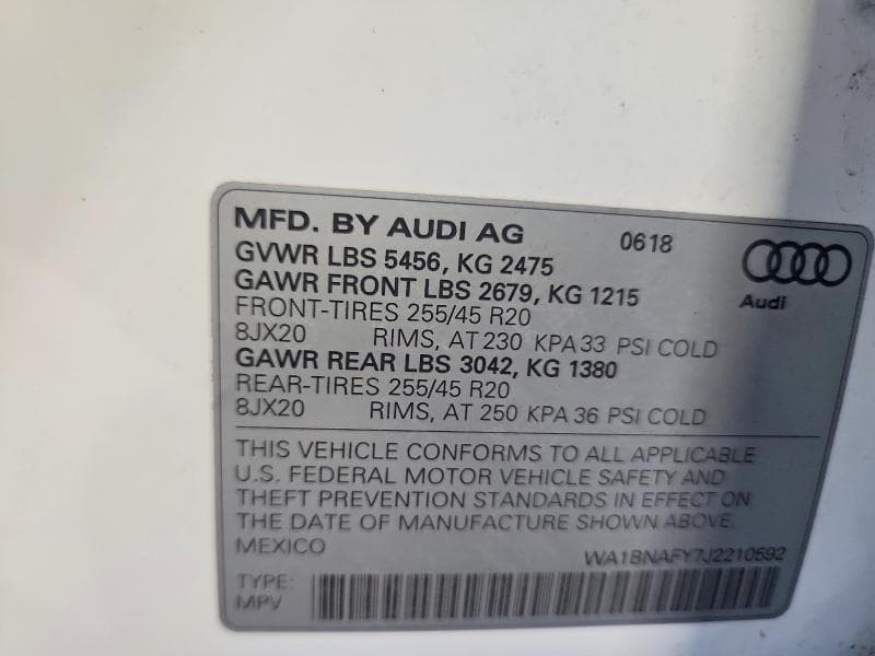 2018 AUDI Q5 PREMIUM PLUS 12