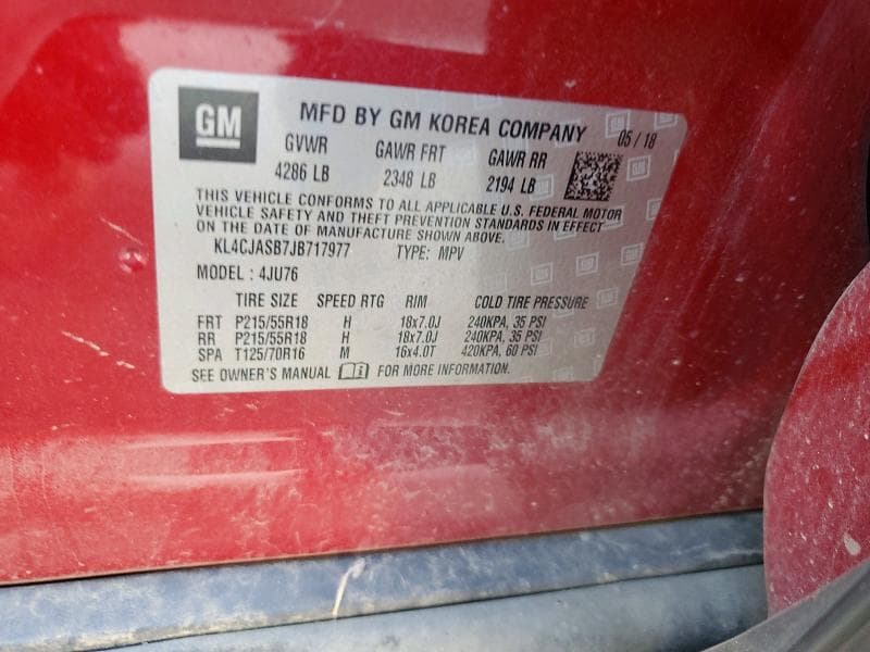 2018 BUICK ENCORE PREFERRED 13