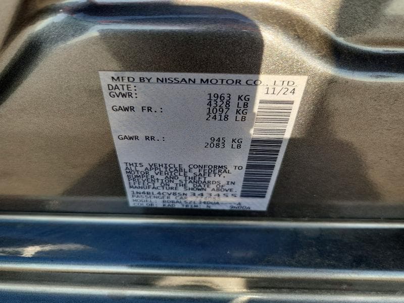 2025 NISSAN ALTIMA SR 12