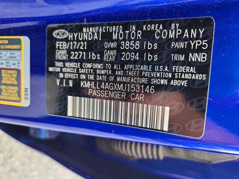 2021 HYUNDAI ELANTRA SE 12
