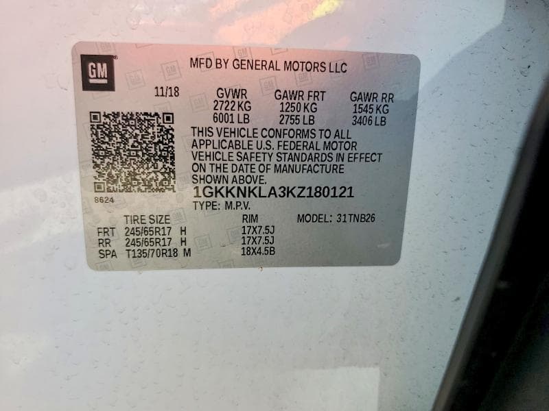 2019 GMC ACADIA SLE 13