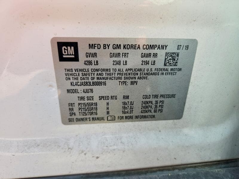 2020 BUICK ENCORE PREFERRED 14