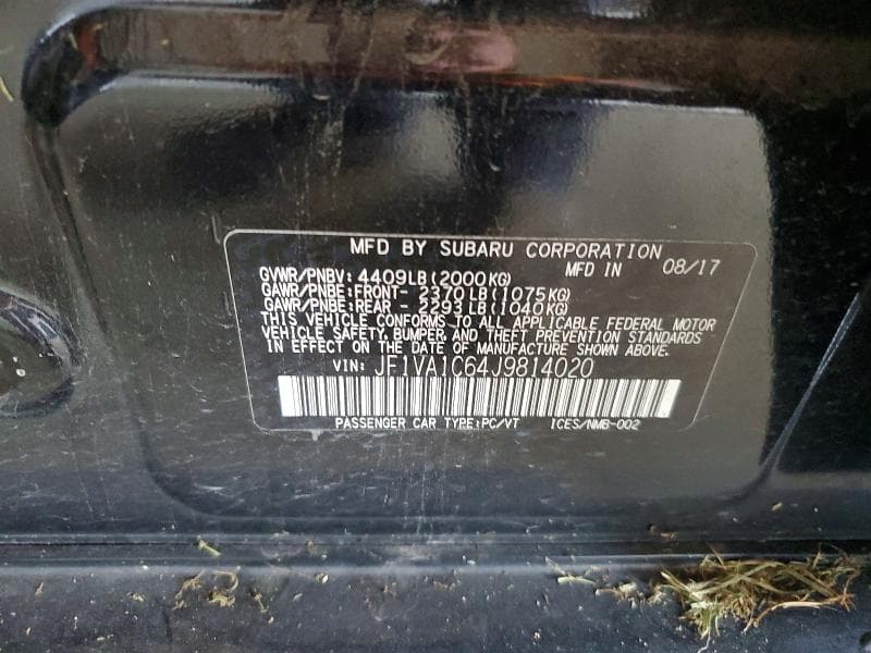 2018 SUBARU WRX PREMIUM 12