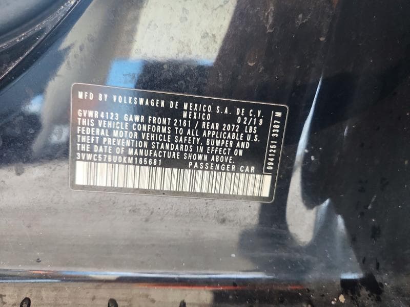 2019 VOLKSWAGEN JETTA S 12