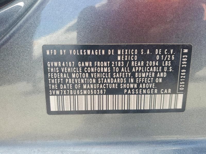 2025 VOLKSWAGEN JETTA SE 12