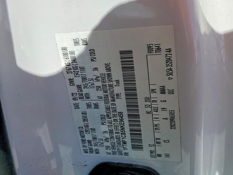 2022 FORD F150 12