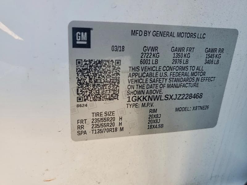 2018 GMC ACADIA SLT-2 13