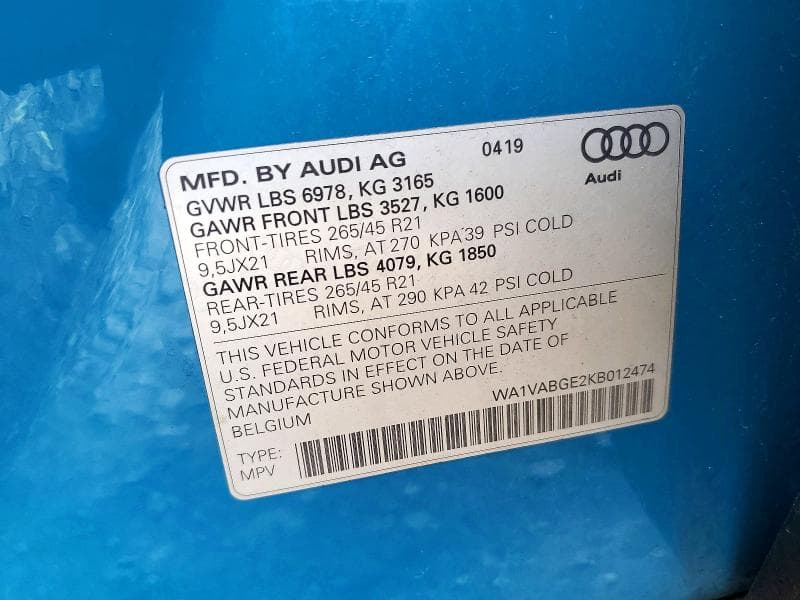 2019 AUDI E-TRON PRESTIGE 13