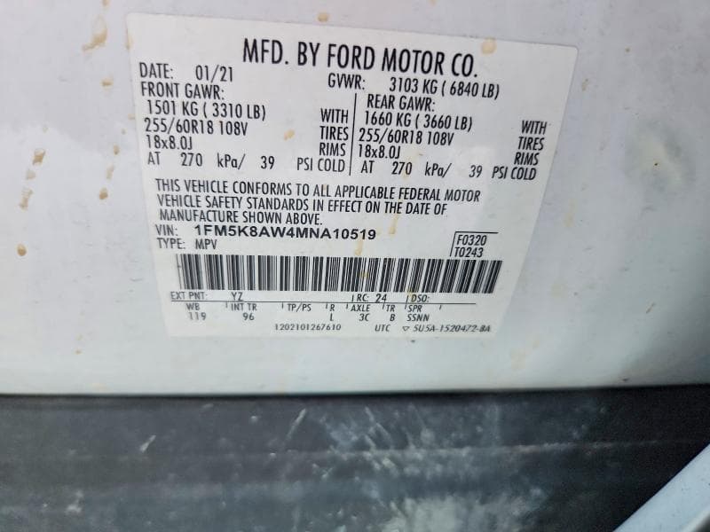 2021 FORD EXPLORER POLICE INTERCEPTOR 14