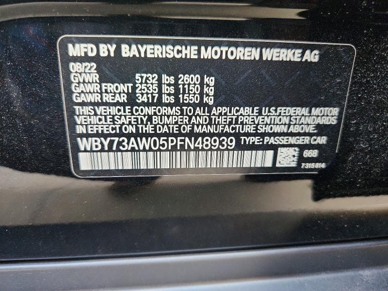 2023 BMW I4 EDRIVE 40 12