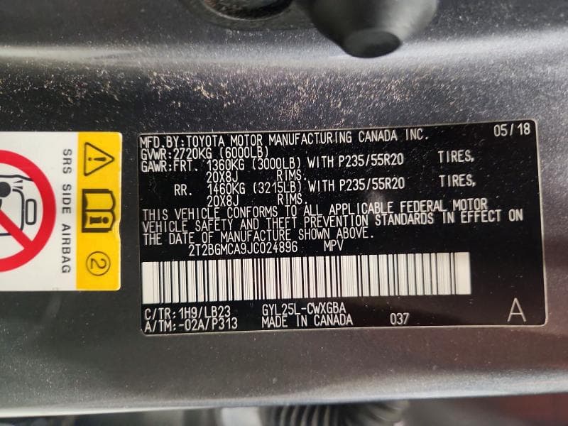 2018 LEXUS RX 450H BASE 13