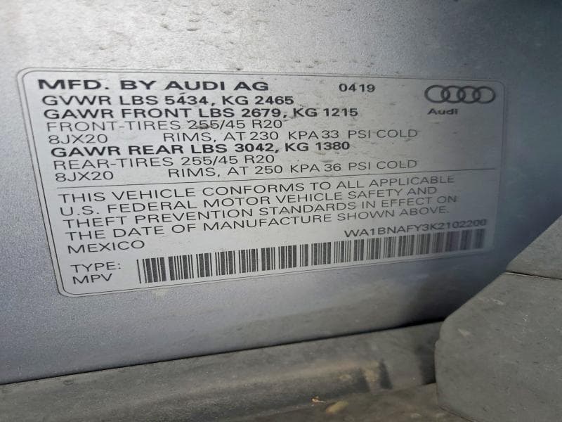 2019 AUDI Q5 PREMIUM PLUS 14