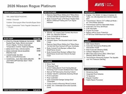 2026 NISSAN ROGUE PLATINUM 13