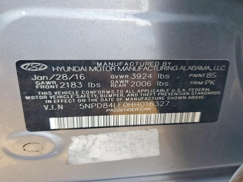 2017 HYUNDAI ELANTRA SE 12