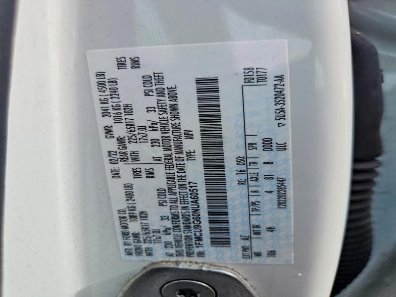2022 FORD ESCAPE SE 13