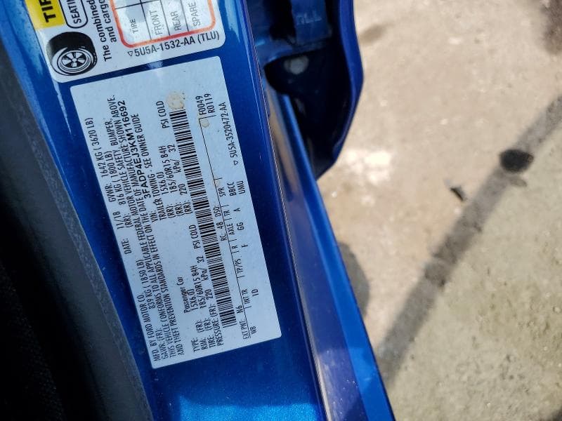 2019 FORD FIESTA SE 13