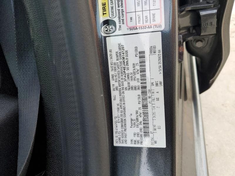 2019 FORD FIESTA SE 12