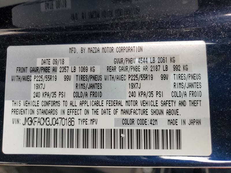 2018 MAZDA CX-5 TOURING 14
