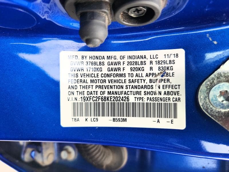 2019 HONDA CIVIC LX 13