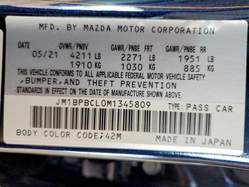 2021 MAZDA 3 PREFERRED 12
