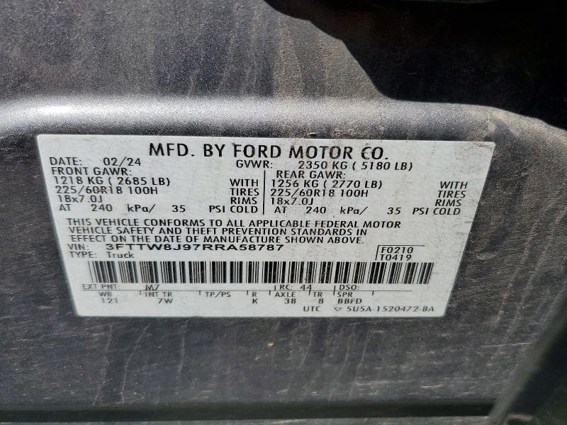 2024 FORD MAVERICK XLT 12