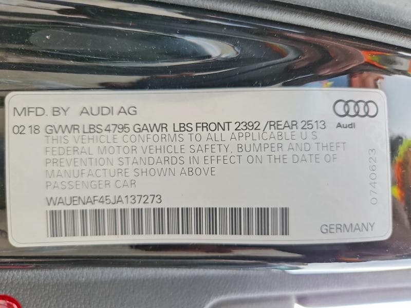 2018 AUDI A4 PREMIUM PLUS 12