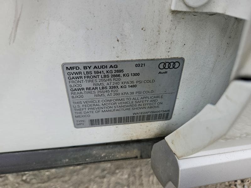 2021 AUDI Q5 E PREMIUM PLUS 13