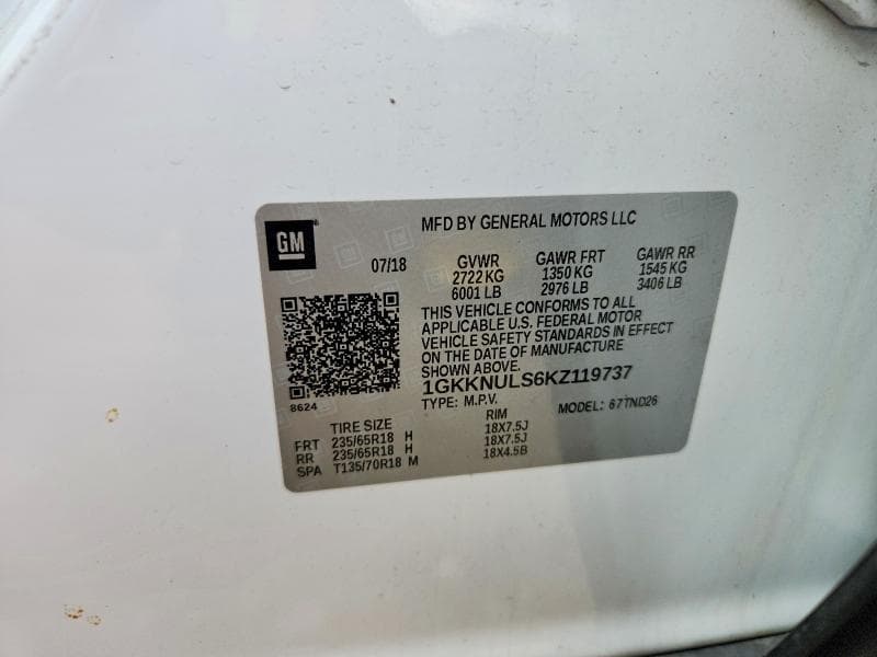 2019 GMC ACADIA SLT-1 13