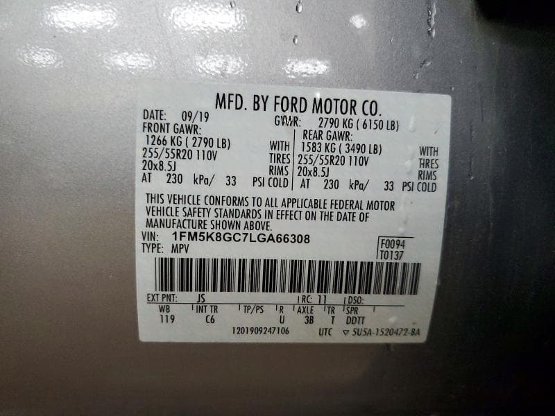 2020 FORD EXPLORER ST 14