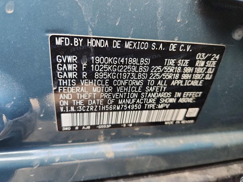 2024 HONDA HR-V SPORT 13