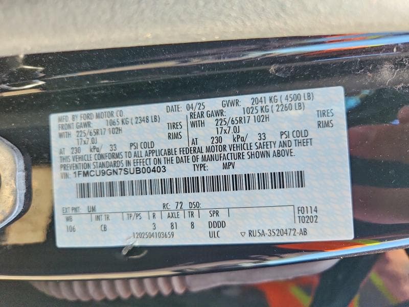 2025 FORD ESCAPE ACTIVE 14