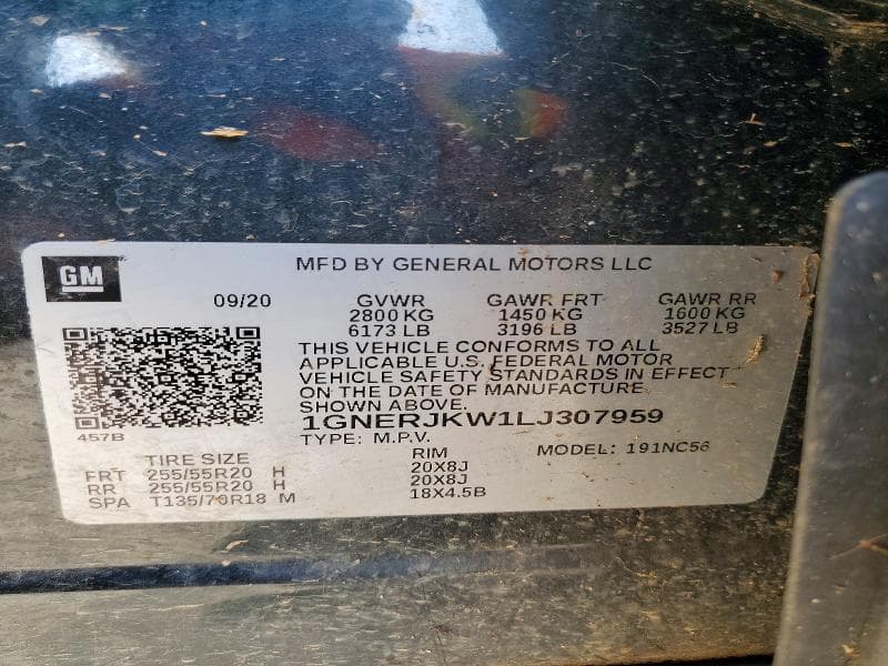2020 CHEVROLET TRAVERSE RS 13