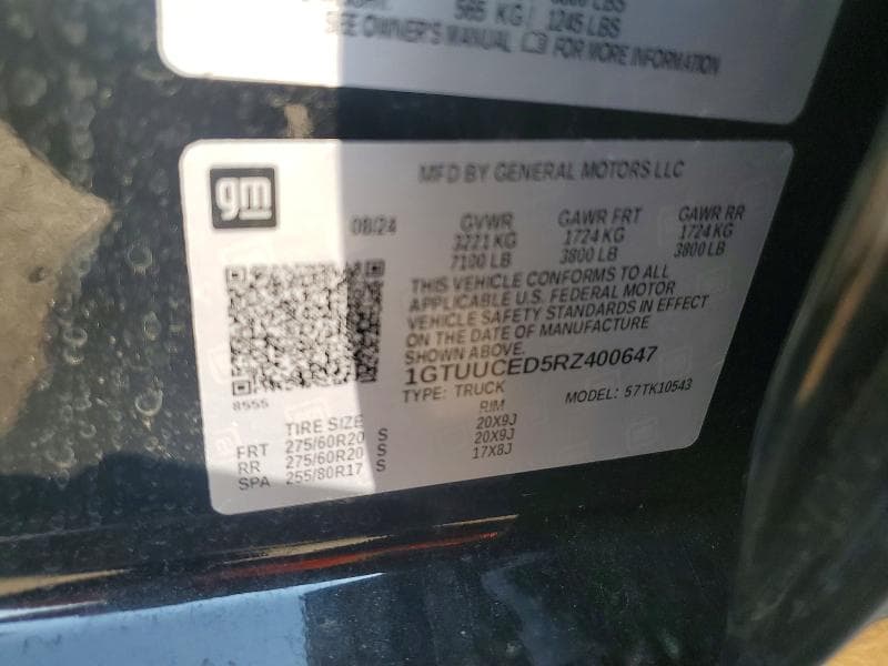 2024 GMC SIERRA K1500 ELEVATION 12
