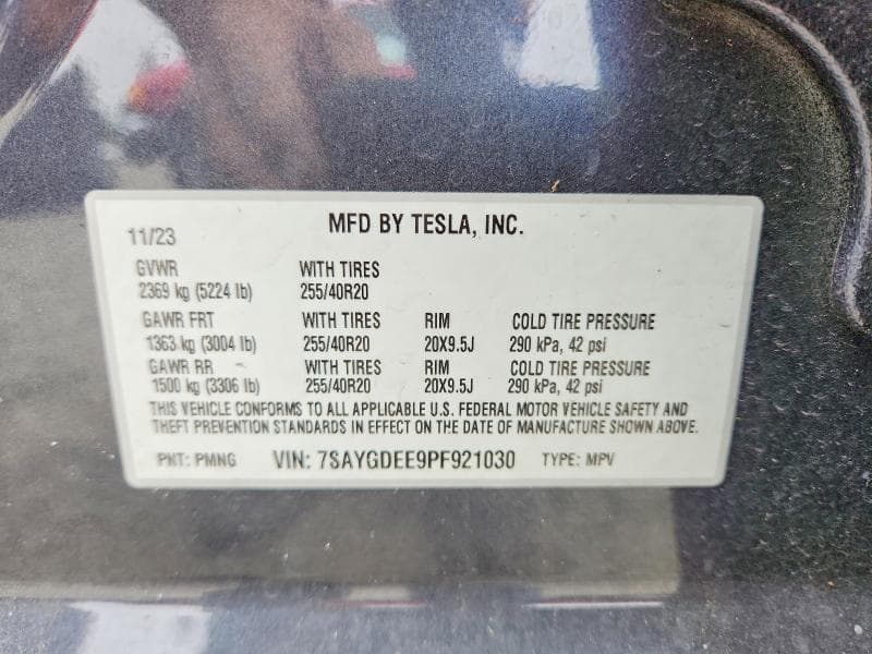 2023 TESLA MODEL Y 12